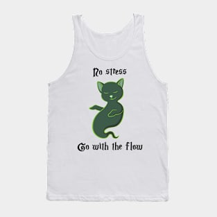 Go with the flow - black Tank Top